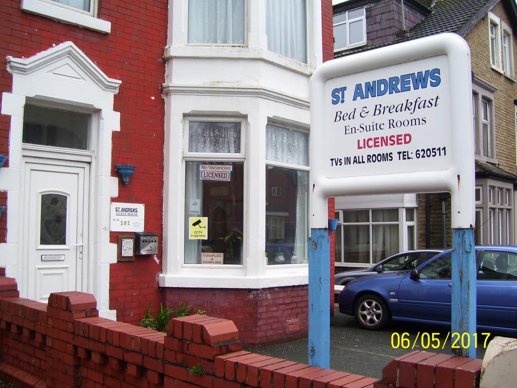 St Andrews Guesthouse Blackpool Esterno foto